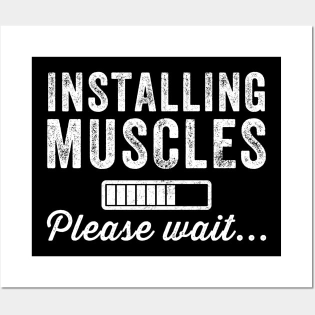 Installing muscles please wait Wall Art by captainmood